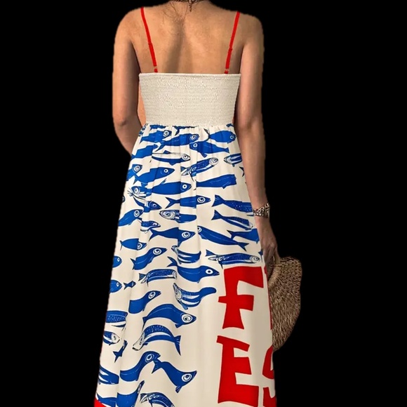 Fun Fish Sardines Summer Dress - Picture 4 of 5